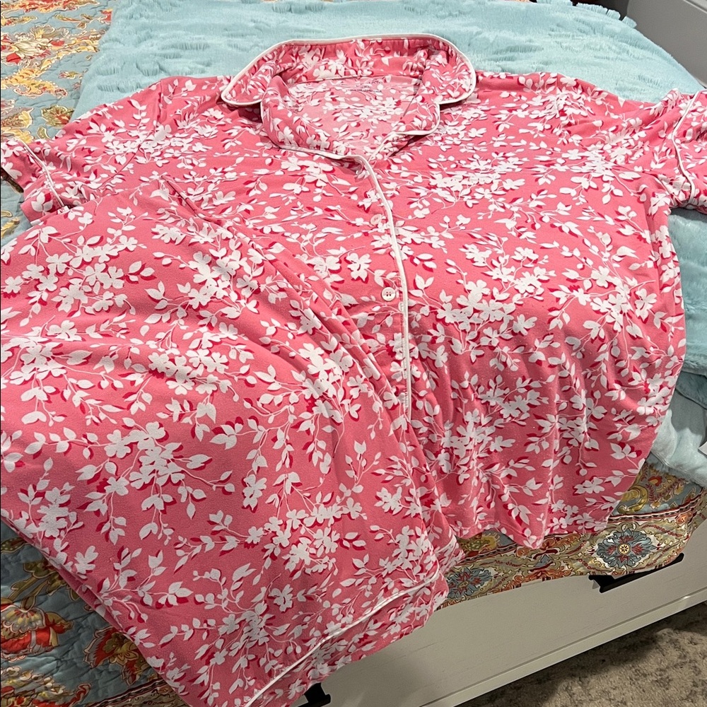 Draper James Pink Floral Pajama Set